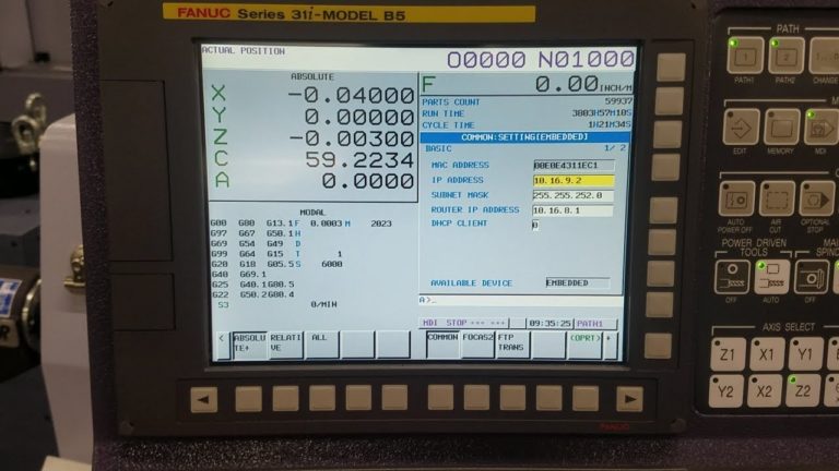 Checking for Fanuc Focas