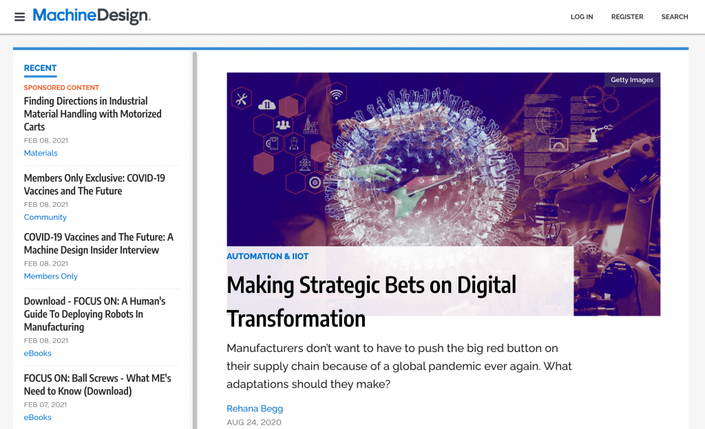 Making Strategic Bets on Digital Transformation