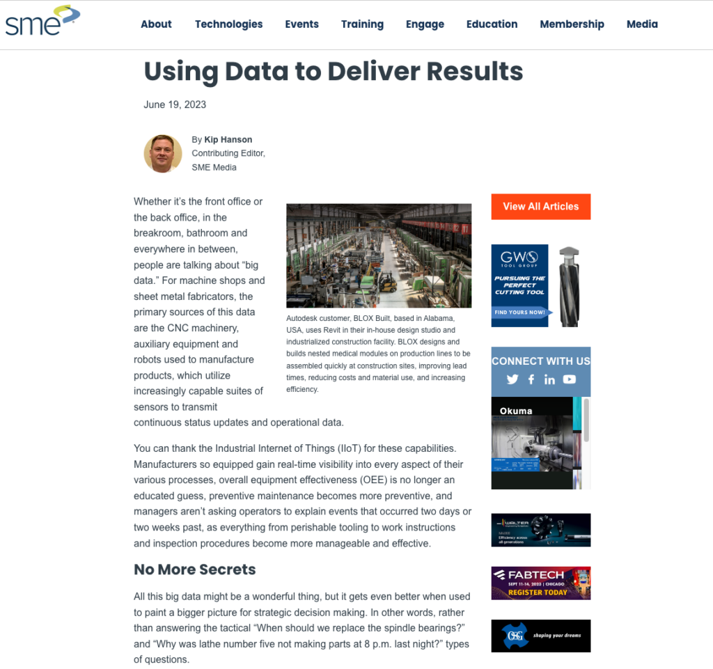 Using Data to Deliver Results
