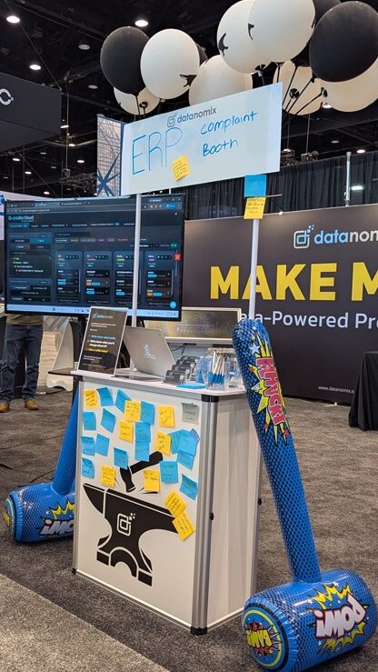 The Datanomix ERP Complaint Station at IMTS 2026