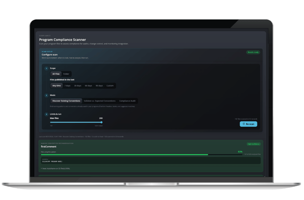 Find Your G-Code Gaps in Seconds. Scan your entire program library and know exactly what's missing in seconds.